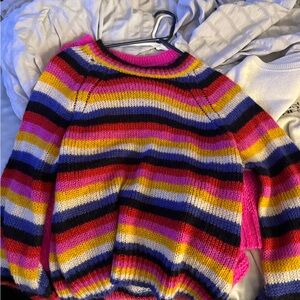 Colorful Striped Women's Sweater